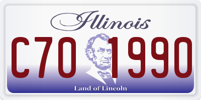 IL license plate C701990