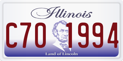 IL license plate C701994