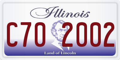 IL license plate C702002