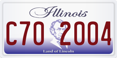 IL license plate C702004
