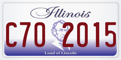 IL license plate C702015