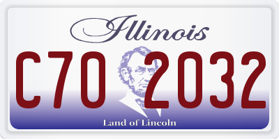 IL license plate C702032