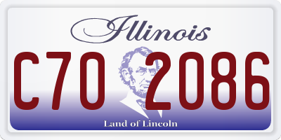 IL license plate C702086