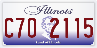 IL license plate C702115