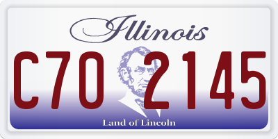 IL license plate C702145