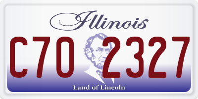 IL license plate C702327