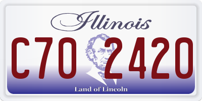 IL license plate C702420