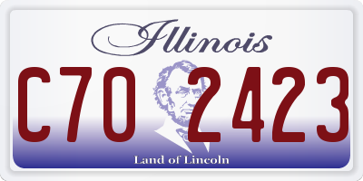 IL license plate C702423