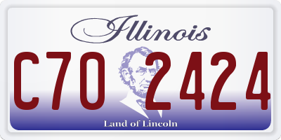 IL license plate C702424