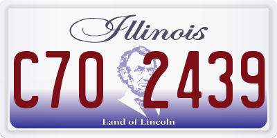 IL license plate C702439