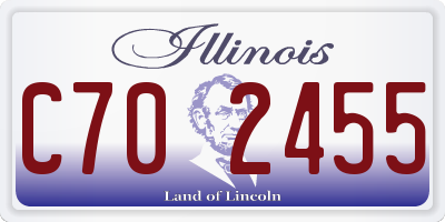 IL license plate C702455