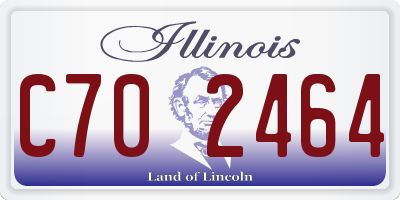 IL license plate C702464