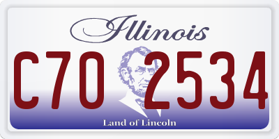 IL license plate C702534