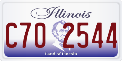 IL license plate C702544