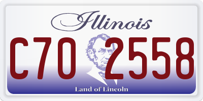 IL license plate C702558