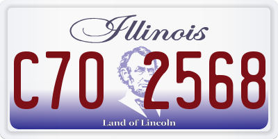 IL license plate C702568