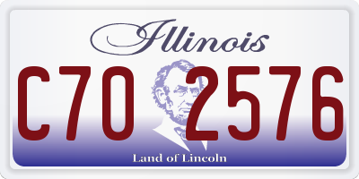IL license plate C702576