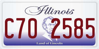 IL license plate C702585