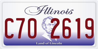 IL license plate C702619