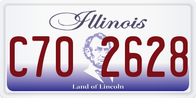 IL license plate C702628