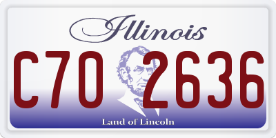 IL license plate C702636