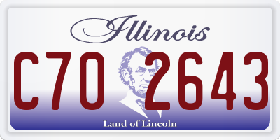 IL license plate C702643