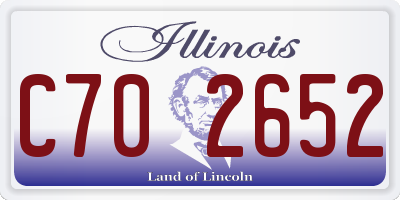 IL license plate C702652