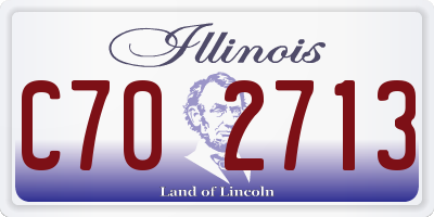 IL license plate C702713