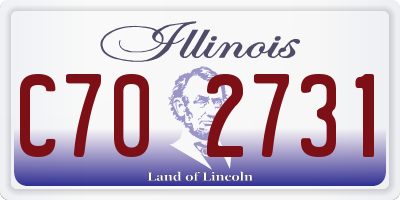 IL license plate C702731