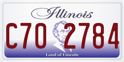 IL license plate C702784