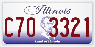 IL license plate C703321