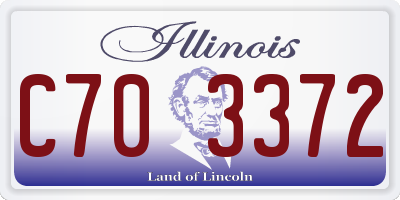 IL license plate C703372