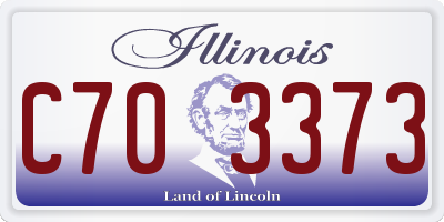 IL license plate C703373