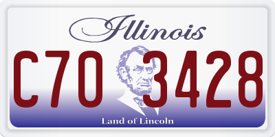 IL license plate C703428