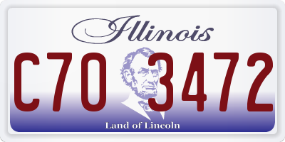 IL license plate C703472
