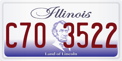 IL license plate C703522
