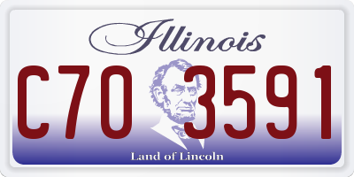 IL license plate C703591