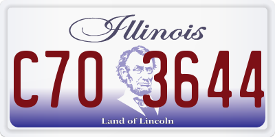 IL license plate C703644