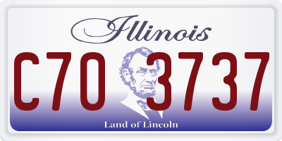 IL license plate C703737