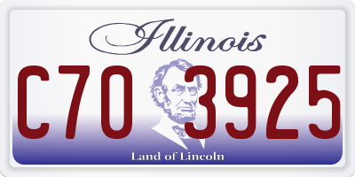 IL license plate C703925