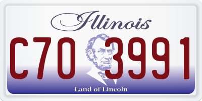IL license plate C703991