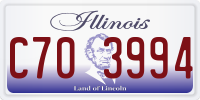 IL license plate C703994