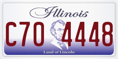 IL license plate C704448
