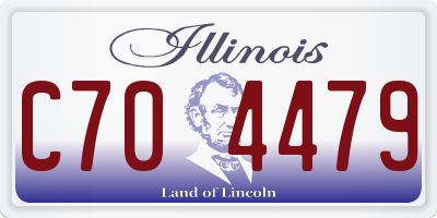 IL license plate C704479
