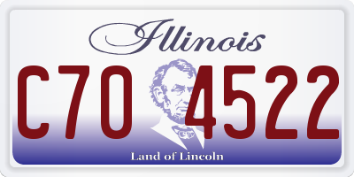 IL license plate C704522