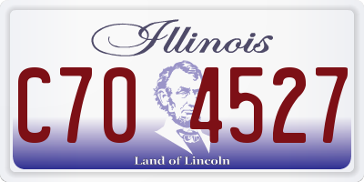 IL license plate C704527