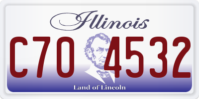 IL license plate C704532