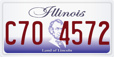 IL license plate C704572