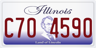 IL license plate C704590