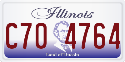 IL license plate C704764